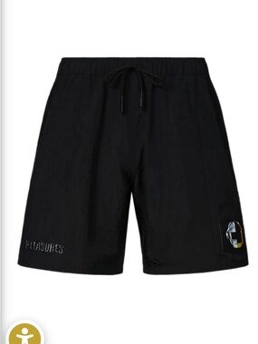 Pleasures Men’s Black Logo Drawstring Shorts
